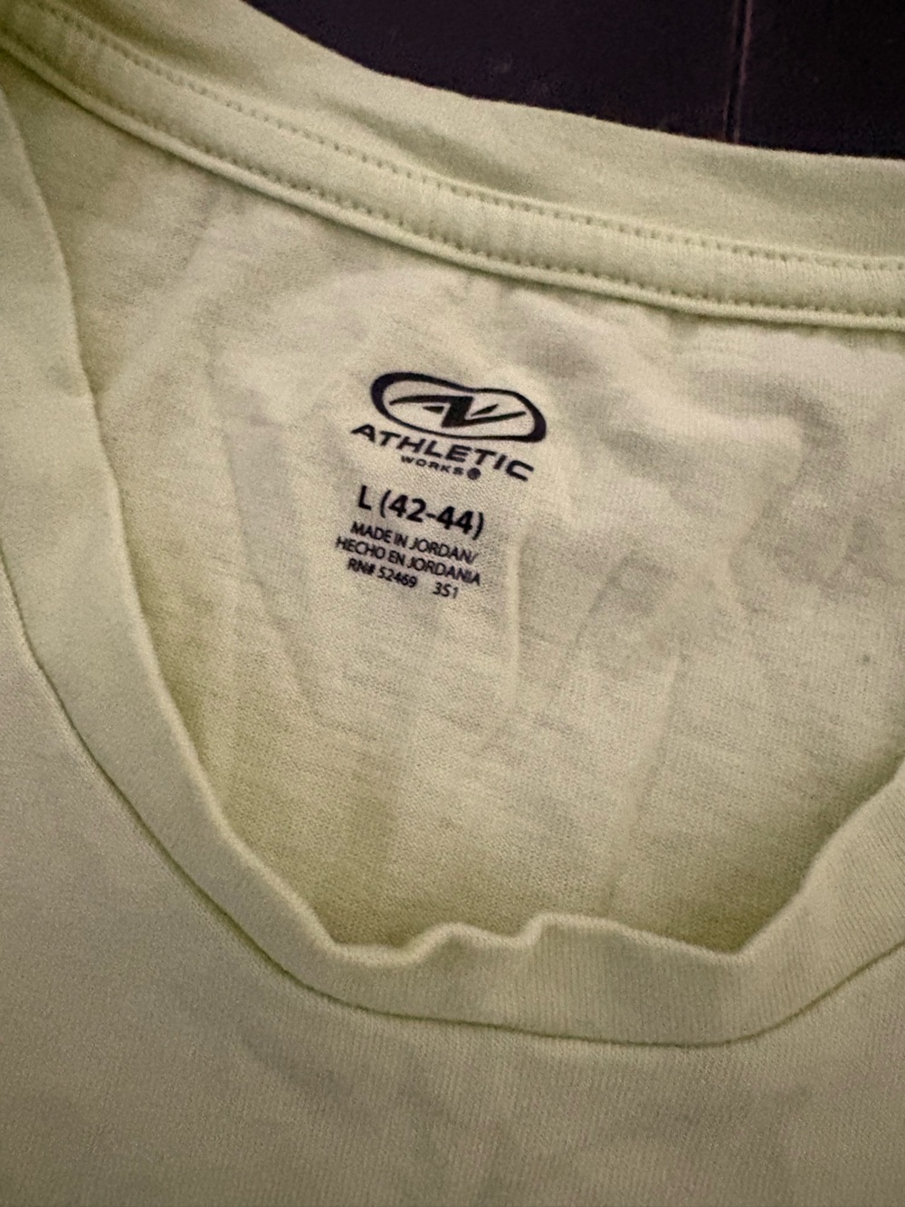 Athletic Works Pale Green Crew Neck T‑Shirt